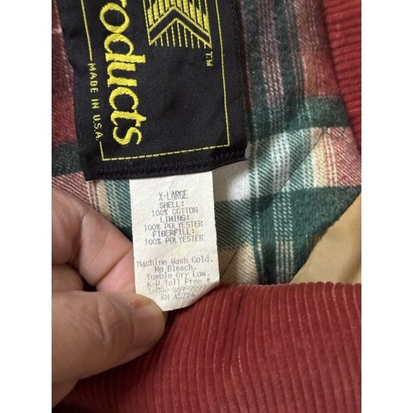 K Products Vintage Mens Bomber Jacket Agri Gold Farm Ag Marketing 90s USA XLARGE - Picture 5 of 9